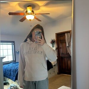 Medium, off white, Lake Minnetonka hoodie